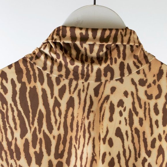 Zimmermann Espionage Beige Leopard Jersey Turtleneck - Picture 4 of 6